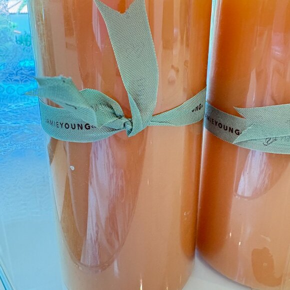 NEW!!! LIMITED EDITION Jamie Young Co. Designer Pillar Candles – Set of 2 - Picture 7 of 8